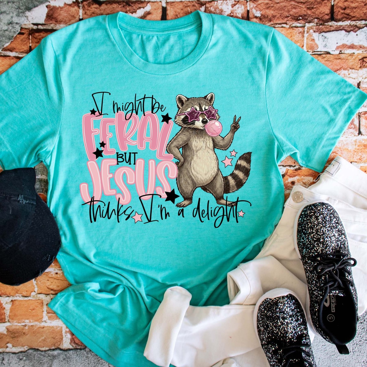 I Might Be Feral But Jesus Thinks I'm A Delight - Image 3